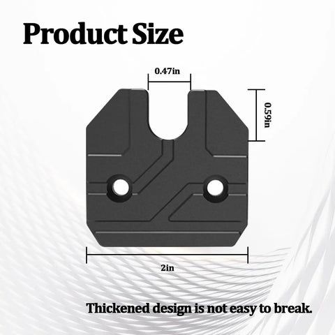 Heavy Duty Aluminum Car Sun Visor Repair Kit With Screws Tough Sun Visor Clip Replacement dimensions and design specs