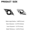 10 Pack Carbide Turning Inserts For Aluminum DCGT32.50 DCGT11T302 Replacement Cutting Tools For CNC Lathe Efficiency Heat Resistant