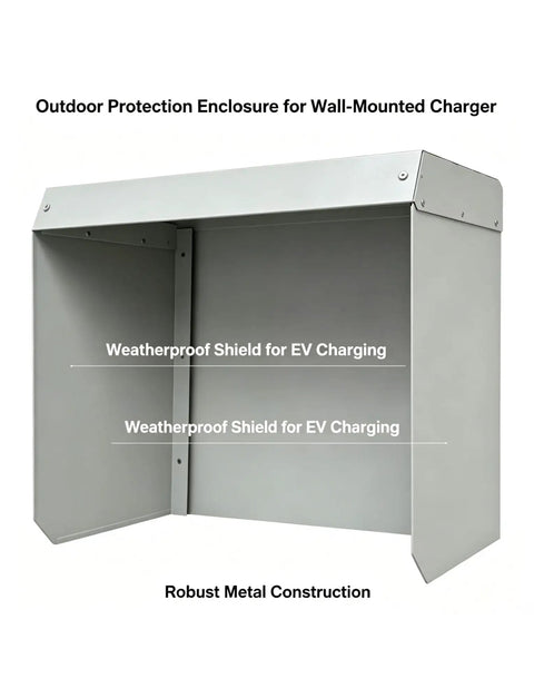 Super Tough Outdoor Electric Charger Rain Cover Hella Rugged Weatherproof Box For Wall Mounted Type Two Charging Station robust metal design