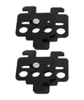 Rock Solid Two Piece Steel Circuit Breaker Lockout Kit With Heavy Duty Lockout Tagout Padlock For Switch Panels, 49x36mm steel pieces.
