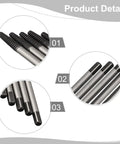 High Carbon Steel Screw Extractor Kit With 5 Piece Right Out Drill Bits For Removing Damaged Broken Bolts Quick Left Hand Thread Removal Tool, 52mm bits