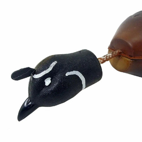 Close-up of head detail on Quail Retriever Trainer Dead Fowl Gambrels Quail Dummy For Water Fetches And Huntin Dogs