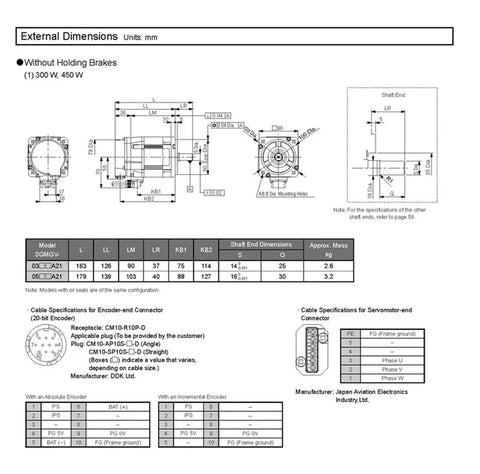 SGMGV-30ADC6C CHUNYE servo motor dimension diagram showing front, side, and shaft-end views (2.9 kW)
