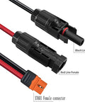 Heavy Duty Xt60i Solar Cable For Portable Power Stations 12 Awg 5 Ft Dc Extension Wire showing connectors and wiring layout.