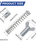 Rear Brake Hardware Kit For TRX Series Replacement 2 Sets Compatible With Honda FourTrax 300 Rancher 420 Foreman 500 ATV Brake Adjuster Parts Durable Steel Mounting Hardware Easy Install Beefed Up For Offroad Toughness, steel spring and clips with 120mm spring