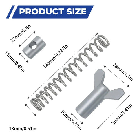 Rear Brake Hardware Kit For TRX Series Replacement 2 Sets Compatible With Honda FourTrax 300 Rancher 420 Foreman 500 ATV Brake Adjuster Parts Durable Steel Mounting Hardware Easy Install Beefed Up For Offroad Toughness, steel spring and clips with 120mm spring