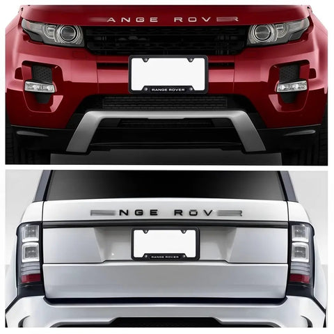 Premium Black Aluminum License Plate Frame Set 2 Pack 4 Hole No Fuss Metal Build Waterproof Anti Corrosion Matte Finish