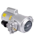 Heavy Duty Piston Vacuum Pump Model 3HBE10 M303X with aluminum housing and air connector, built for industrial suction.