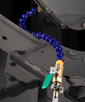 Heavy Duty Manual Transmission Fluid Transfer Pump Featuring Five Liter HDPE Tank Forty Eight Inch Flexible Hose with brass valve and grip handle.