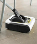 Cordless Electric Floor Sweeper Broom With Whisper Quiet Rollers For Hardwood Vinyl Tile And Rugs lightweight sweeper under chair.
