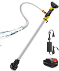 Rock Solid Cordless Stick Water Transfer Pump Plug Right Into Your Makita 21V Battery for quick outdoor drainage and garden watering.