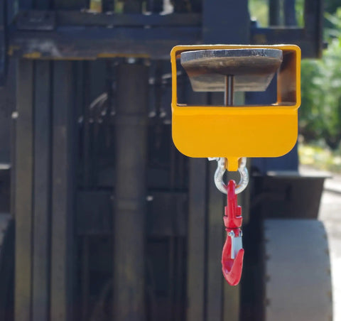 Forklift Lifting Hook Attachment With 2200 Lbs Capacity Single Fork Pocket Swivel Hook And Large T Screw Design Portable Workhorse Crane Hoist