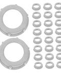 4 Inch Gray Plastic Insulating Bushing For Control Panels And Enclosures, Heat Resistant And High Electrical Insulation, Tool Free Installation Conduit Protection Fitting, Weatherproof Enclosures, 100 Pack, gray bushings shown