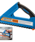Slick D Handle Narrow Push Block For Table Saw Safety Keeps Your Digits Off Blades With Rock Solid Non Slip Base and Spring Loaded Tailhook.