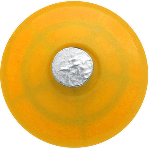Quick Install 3 Inch Plastic Cap Ring Shank Nails For Roofing And House Wrap Sheathing Vapor Barriers Underlayment Soundproof Materials Box 1.2 Pounds - yellow cap detail