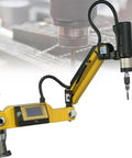 Badass Precision Heavy Duty Electric Tapping Machine For M3 To M16 Threads With No Sweat Touchscreen Panel and 360 Pivot Arm.