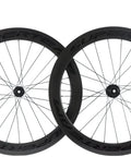 60mm Carbon Road Disc Clincher Wheelset For Fast Sprinting And Smooth Climbs 700C Rim Matte 23mm Width Center Lock Hubs