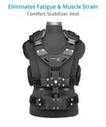 Comfort Arm And Vest Rig For Handheld Camera Stabilizers Converts To A Body Mounted System displays on mannequin front view