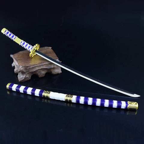Totally Badass 10 Inch Anime Samurai Sword Replica Katana Made From Zinc Alloy Real Metal Durable Finish Perfect For Cosplay Ready