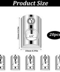 Diagram showing dimensions of Twenty Pack 1/4-20 T Slot Nuts with Ball Spring for 10 Series Aluminum Extrusion Rails