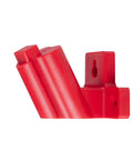 Red 4 pack tool holder mount for 12V drills wall or bench storage durable ABS plastic hanger kit with screws included easy access drill bit organizer