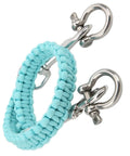 Heavy Duty Luminous Underwater Camera Carry Rope For Diving Gear Wearproof Parachute Rope Hand Knitted Lanyard Noctilucent Blue