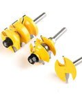 Pro 3-Piece T Slot Router Bit Set With Bearings For Precision Wood Milling Joinery And Rabbeting 8mm 12mm shank sizes, carbide cutters.