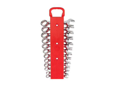Stubby 12-Piece Wrench Set 8 To 19 mm With Holder Ultra Short Wrenches For Tight Spots Slim Bodies And 15 Degree Angled Open Ends