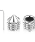 Top Shelf Badass 40 Piece Cone Point Set Screws M6 X 6mm Hex Socket Grub Bolts 18 8 Stainless Steel with Allen wrench.