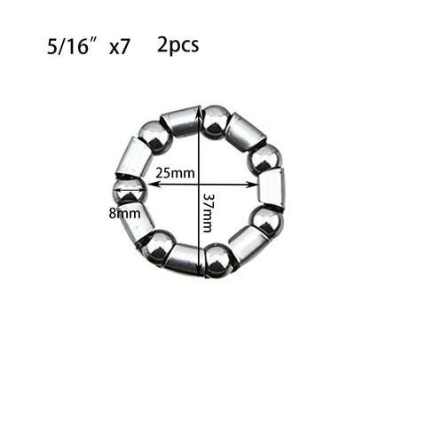 Crank Bearing For Bicycle Crank With Five Sixteenths Inch Ball Size And Seven Nine Or Twelve Balls For Bike Cranks Beach Cruisers Lowrider And Stretch Limos Bikes Upgraded Durable Bearings For A Smooth Ride, 5/16 inch, 7 balls