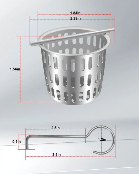 Rock Solid Stainless Steel Hair And Debris Catcher For Standard Shower Or Floor Drains Featuring Easy Grip Lifting Hook For Hassle Free Maintenance And Smooth Drainage During Daily Use