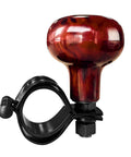 Woodgrain Steering Wheel Spinner Knob For Cars And Trucks, Smooth Auto Turning Booster, Anti Slip Power Handle, side view