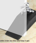 Cute Door Stopper Wedge 2 Pack, Decorative Rubber Door Stops For Home And Office in use holding door on tile floor