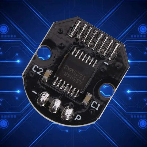Pro Grade High Resolution Magnetic Encoder Module With 14 Bit Absolute Angular Position, PWM And SPI Interface, 5V DC Sensor