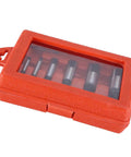 8-Piece Broken Screw Extractor Set For Damaged Screws, Rusted Bolts And Pipe Fittings in red durable storage case