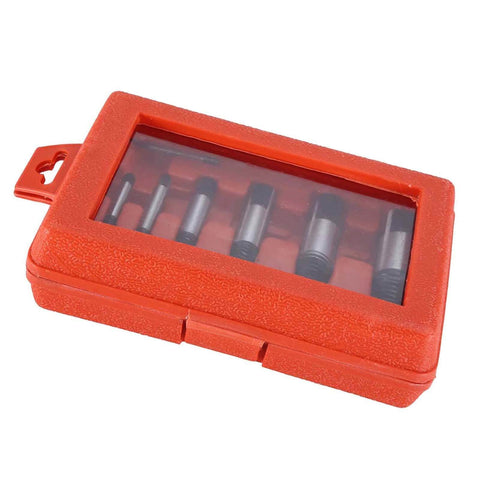 8-Piece Broken Screw Extractor Set For Damaged Screws, Rusted Bolts And Pipe Fittings in red durable storage case