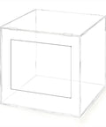 Clear Splash Guard Cover For Glass Grinder With Drain Port And Power Cord Slot Transparent Protective Enclosure
