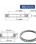 Rock Solid Cross Roller Slewing Bearing For Robot Arm Rotary Table And Cnc Machine Built Tough Heavy Load Capacity As Smooth As Butter Precision Engineering Industrial Grade Drop In Replacement dimensions and greasing holes diagram with detailed measurements.