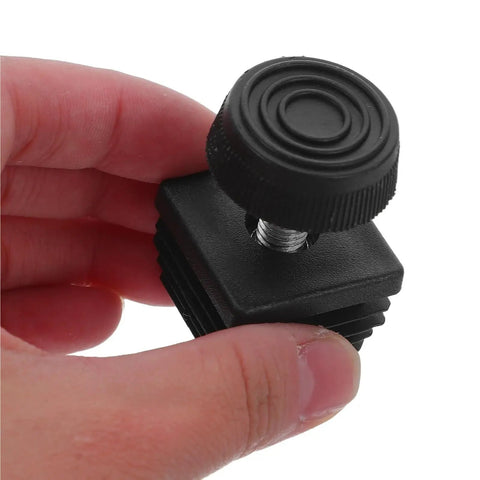 Close-up of an Adjustable M8x30 Leveling Feet For Desks And Chairs Beefy Metal Square Tube Furniture Levelers Rust Resistant