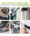 All In One Washing Machine And Dryer Vent Cleaning Kit With Long Handle Brushes cleaning various household areas