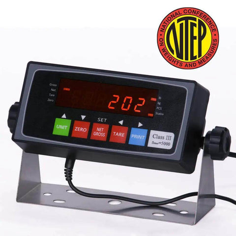 Digital display of NTEP Certified Legal For Trade Floor Scale Built For Heavy Duty Industrial Shipping And Pallet Tasks