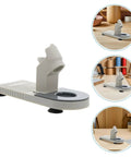 Heavy Duty Plastic Glue Stick Organizer Stand With Deep Trenches For Hot Melt Adhesive Pens, grey plastic desktop tray.