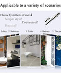 Heavy Duty Stainless Steel Slide Barrel Bolt Gate Latch Four Pack displayed in diverse scenarios like lobby, bedroom, and gate.