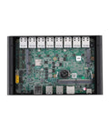 Badass Fanless Mini PC Barebone Loading Intel Core I7-10510U With Eight Dope 2.5G Lan Ports circuit board layout.