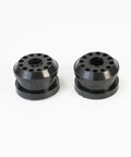 Pair of black bushings from Transfer Case Shift Linkage Bushing Kit With E Clips For Dodge Ram 1500 2500 3500 Four By Four Shifter Linkage