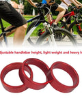 Ten Pack Bike Headset Spacers For One And One Eighth Inch Steerer Aluminum Alloy Stem Spacers with bikers in background
