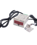 Led Auto Display Digital Counter 0-999999 With Hall Proximity Sensor 10mm Detection Distance NPN Normally Open Output 110-240V AC Power Six Digit Counter With Holder Included For DIY Automation Projects, with wired sensor and holder