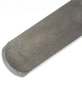 Rock Solid Woodturning Chisel With Rounded Blade Built For Heavy Bowl Smoothing And Cleanup Crafted From Premium M2 High Speed Steel, close-up of rounded blade.