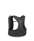 Back view of Dyna LT Womens Running Hydration Vest With Hydraulics Soft Flasks, Ultra Lightweight Water Pack, Black Medium
