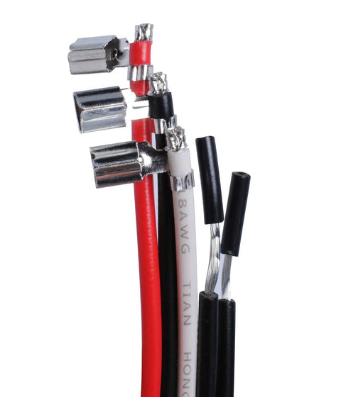 Close-up of wires in 3 In 1 Compressor Hard Start Kit For Refrigerators And Freezers One Quarter To One Third HP 115V